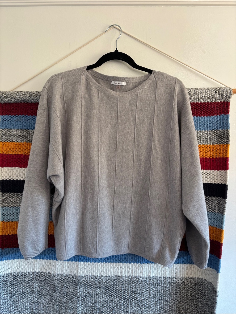 Light Gray Ladies Crewneck Sweater